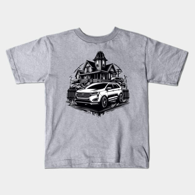 Ford Edge Kids T-Shirt by Vehicles-Art